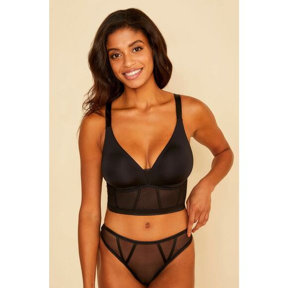 Cosabella SARDEGNA Thong Panty - Black - Sheer Mesh Lingerie Boudoir Sexy - NIP - Picture 2 of 4